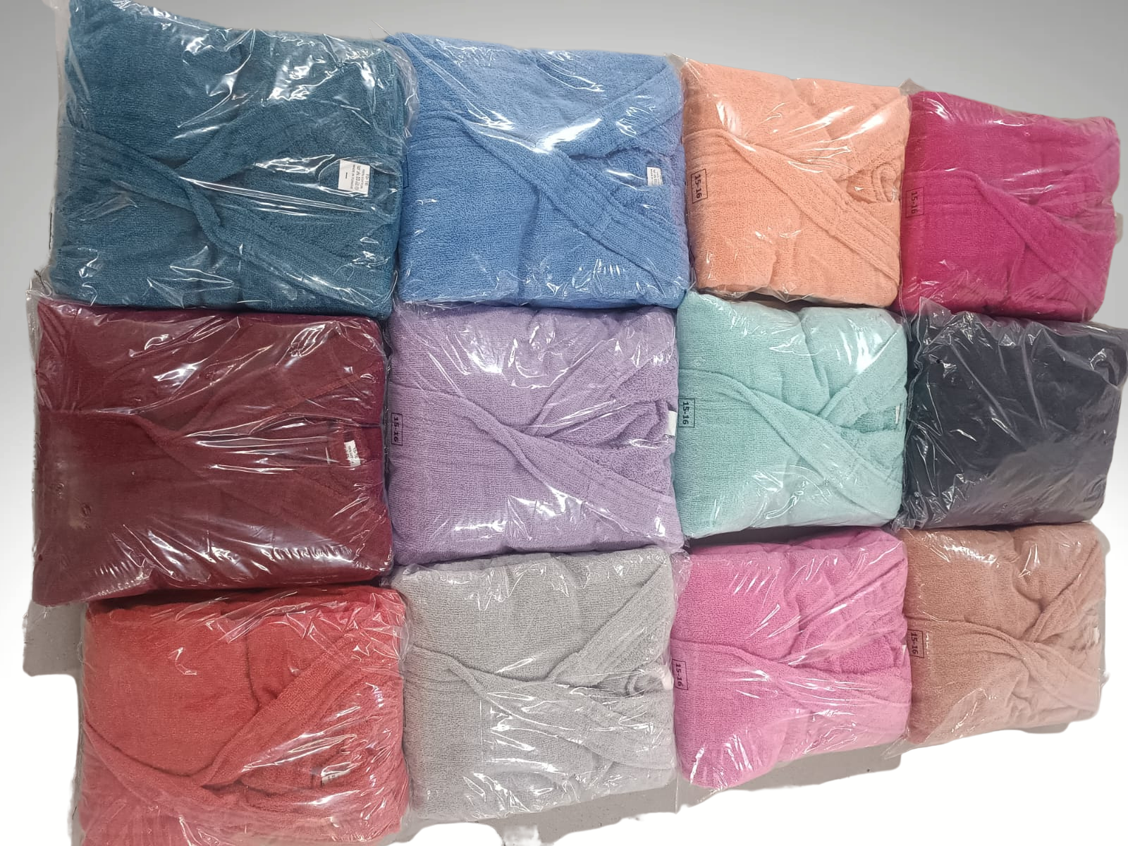 PAMUKLU KAPŞONLU GARSON BOY BORNOZ 11-18 YAŞ (28 ADET)