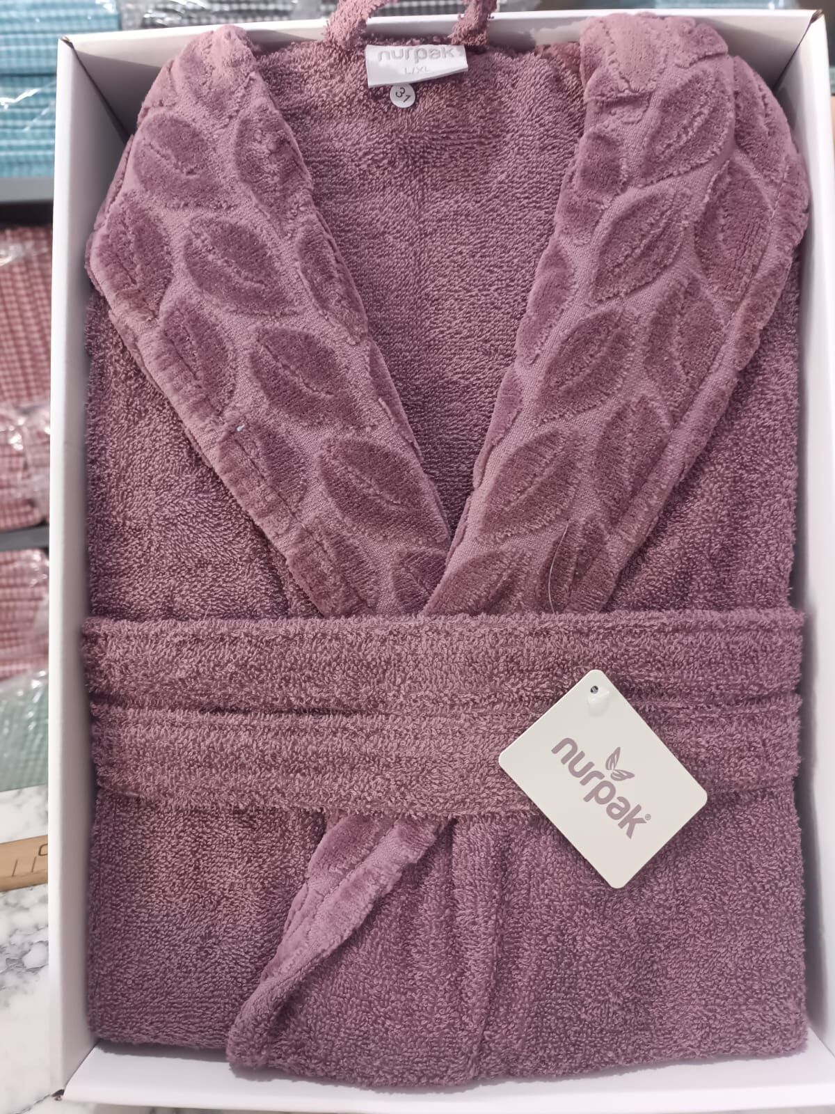 NURPAK- HAZAL TEK BORNOZ M-L - MÜRDÜM