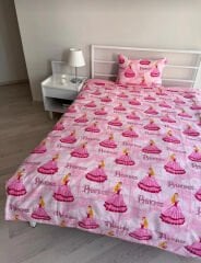 RANFORCE LASTİKLİ ÇARŞAFLI TEK KİŞİLİK NEVRESİM TAKIMI-PRENSES