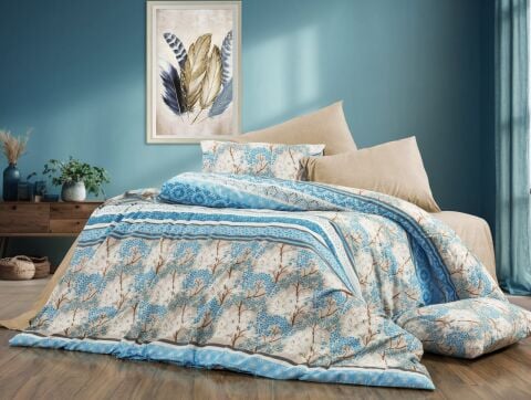 ÇİFT KİŞİLİK MAVİ AĞAÇ NEVRESİM TAKIMI